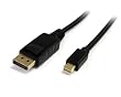 StarTech.com Mini DisplayPort to DisplayPort Adapter Cable - Video/Audio Cable - Mini-DisplayPort (M) - 20 pin DisplayPort (M) - 1.8 m - Latched