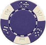 Clay Composite Triple Crown Poker Chips 25 11.5 gram Purple Poker Chips