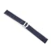 Blue Genuine Crocodile Strap 15mm