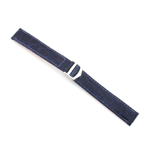 Blue Genuine Crocodile Strap 15mm