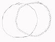 Italian Sterling Silver Link and Diamond Cut Anklet Set