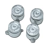 Silver Bullet Buttons for PS3 Controller Nickel Plated Silver