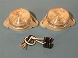 2 Clear Amber LED Marker Lights Truck Trailer Boat RV by Global Parts