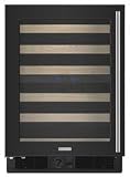 24 Wine Cooler, Black, Left Hinge