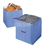 Whitmor Set of 2 Collapsible Cubes - Blue (14)