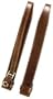 Toowoomba 2 1/2" Tapered Stirrup Leathers, Old Mahogany