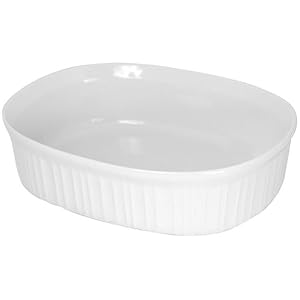 CorningWare French White 2-1 2-Quart Oval Dish by CorningWare
