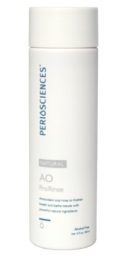 Fluoride Free Mouthrinse with Natural Antioxidants By Periosciences (10 Fl Oz Bottle) - Premium Organic Non Fluoride Mouthwash Without Alcohol - Contains Xylitol - Freshens Breath and Soothes Tissues - Achieve Your Best Oral Health!