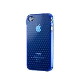 ソフトケース ストラップスタイル for iPhone 4 ジュエルブルー
