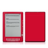 Kindle DX Skin - Solid State Red