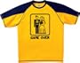 GAME OVER Marriage Champion Brand Colorblock Tee, Small, Black/White