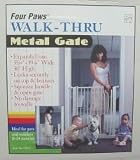 Four Paws Walk Thru Gate Metal 35-39Wx36H