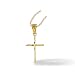 Small Diamond Cut Cross Charm