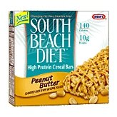 Childrens Toyshop  Gourmet Food : South Beach Diet Cereal Bars High Protein Peanut Butter 6oz 5 Bars/Box