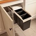 Hailo 3659-101 HVS Multi-Box 3x10 M�lltrennungs-System S, cremeweiss