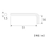 トップ(TOP) 六角棒レンチスタンダードタイプ HES-15