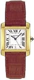 Cartier Tank Francaise Mens Yellow Gold Automatic Watch W5000156