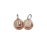 Brown Round Aluminum QR Code Pet ID Tag w/ Smartphone/Web GPS Tracking Enabled (w/epoxy coating)