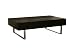 Baxton Studio Noemi Black Modern Coffee Table with Storage Compartments