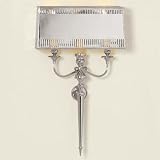 Beautiful Silver French Candle Wall Sconce