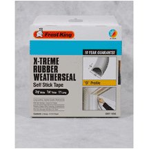 Frost King V25GA Extreme Rubber Weather-Strip Tape 3/8-Inch by 1/4-Inch by 17-Feet, Grey