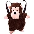 New Trademark Backpet Soft Lavender Plush Animal Backpack Monkey Extra Snuggly Adjustable Straps