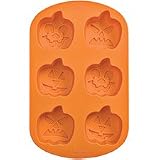 Wilton Pumpkin Faces 6 Cavity Silicone Mold