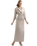 Alex Evenings Shimmer Dress with Brooch Closure & Jacket