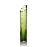 Mikasa Rockswirl Green Tint 11-Inch Vase