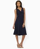 Lauren by Ralph Lauren Dress, Amedei Sleeveless Cowlneck Matte Jersey