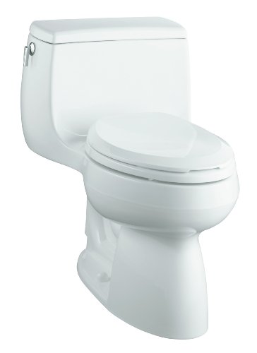 KOHLER K-3513-0 Gabrielle Comfort Height One-Piece Elongated Toilet, White KOHLER K-3513-0 Gabrielle Comfort Height One-Piece Elongated Toilet, White