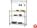 Amco Chrome Baker's Rack with 6 Hooks