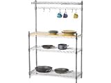 Amco Chrome Baker's Rack with 6 Hooks