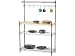 Bakers Rack Kit - Heavy Duty Steel Wire - (Chrome)