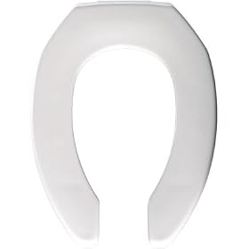 Buy 14.25 x 19 Elongated Commercial Toilet Seat Finish: Bone by Bemis now!