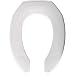 Elongated Commercial Open Front Plastic Toilet Seat with STA-TITE Seat Fastening System Finish: Black