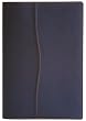 Hidden Pocket Refillable Leather Journal, Ruled Pages, 5x7", Navy