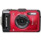 Olympus Stylus TG-2 iHS Digital Camera with 4x Optical Zoom and 3-Inch LCD (Red)