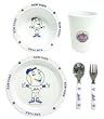 New York Mets 5 Piece Children's Dinner Set - Baseball Sports Merchandise