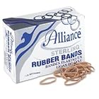 Ergonomically Correct Boxed Rubber Bands, Size 30, Approx. 1,500, 1-Lb. Box by Alliance Rubber