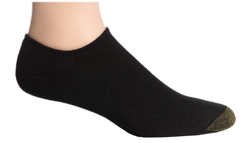 Gold Toe Men's Cotton Liner Athletic Sock, 3-Pack