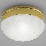 Progress Ceiling Lighting Flush Mount Prescott Polished Brass