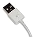 Generic DGVE35 iPhone, iPod Dock Connector USB Charging Cable, 3', White