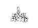 Sterling Silver Little Sister Charm