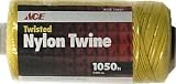 WELLINGTON 72627 ACE TWINE TWISTED NYLON SEINE #18 x 1050' GOLD(Pack of 6)