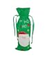 Liquor Wine Bottle Cover Jacket Green Felt says Ho Ho Ho Santa
