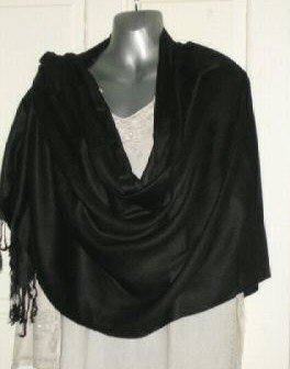 Black pashmina style shawl / scarf / Wrap
