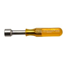 Xcelite P10 Compact Standard Drilled Nutdriver, 5/16" Hole Depth, 1-9/32" Working Length, Amber Handle