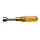 Xcelite P10 Compact Standard Drilled Nutdriver, 5/16" Hole Depth, 1-9/32" Working Length, Amber Handle
