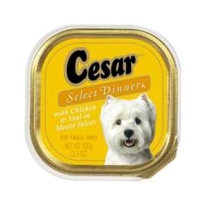 Cesar Select Dinners with Chicken and Veal in Meaty Juices